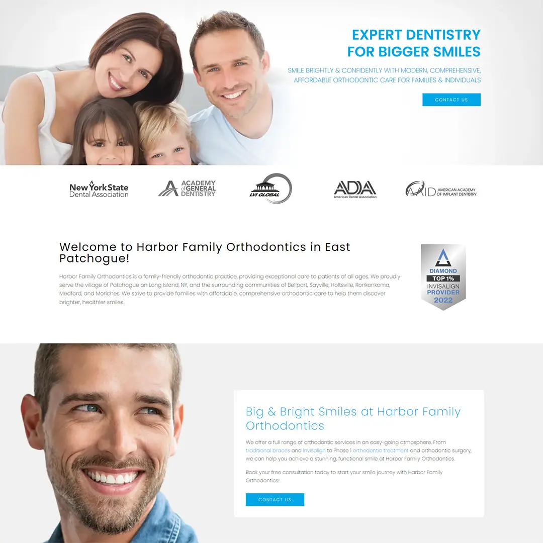 Digital Marketing for Harbor Family Orthodontics