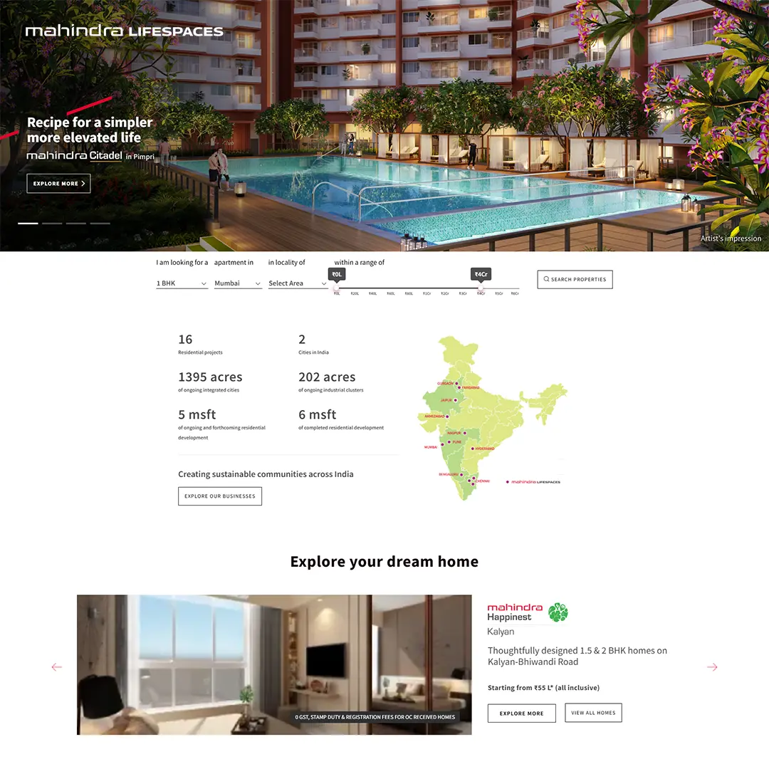 Digital Marketing for Mahindra Realty