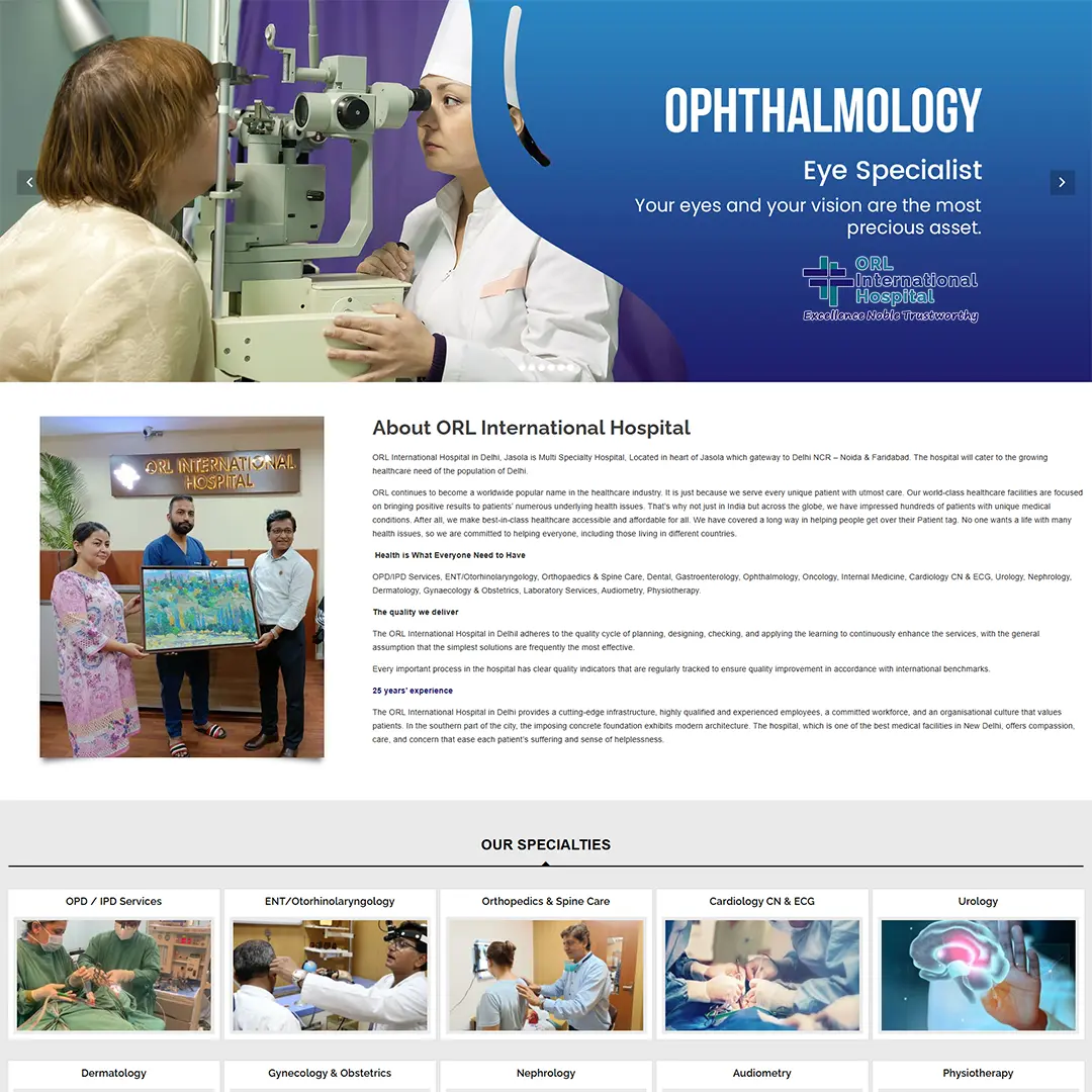 Digital Marketing for ORL International Hospital