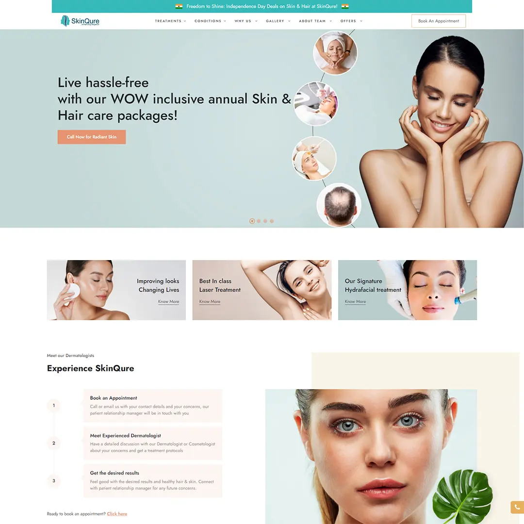 Digital Marketing for SkinQure